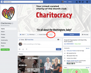How to Invite Friends' Likes - Charitocracy Page