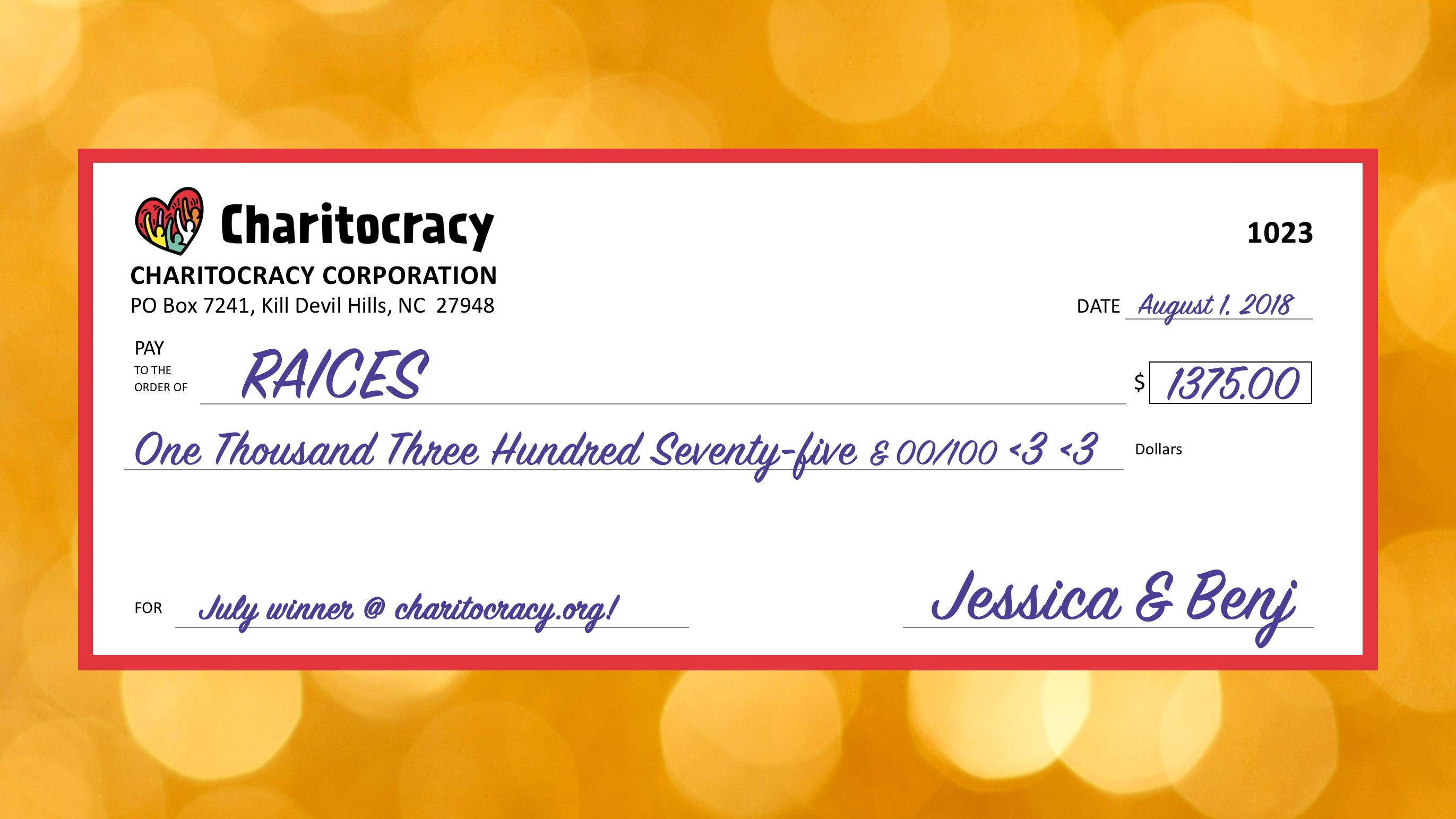 Congrats July Grant Winner RAICES - Charitocracy Blog